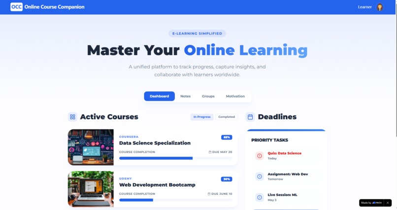 Online Course Companion – screenshot 1