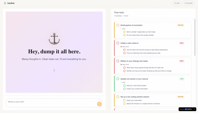 Anchor – screenshot 1