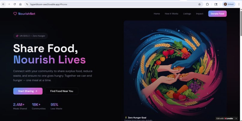 NourishNet – screenshot 1