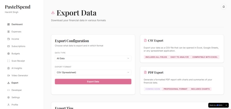 PastelSpend – screenshot 5