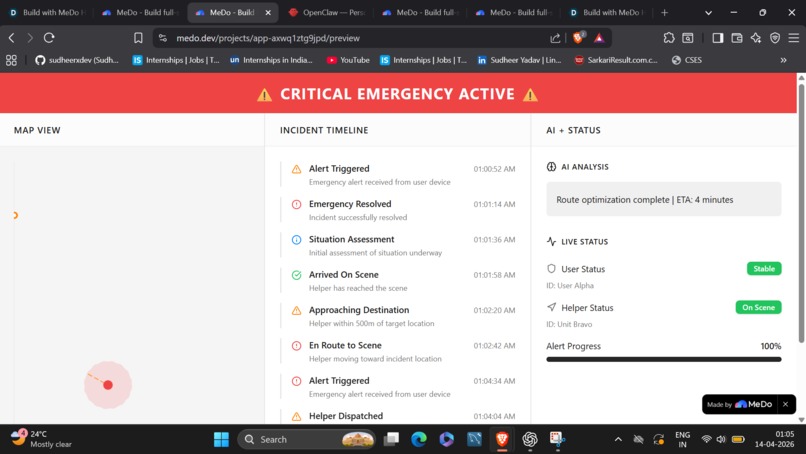 LifeLine AI – Emergency Response Command Center – screenshot 1