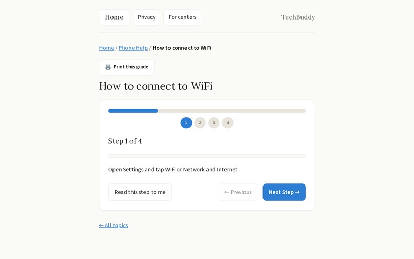 TechBuddy – screenshot 1