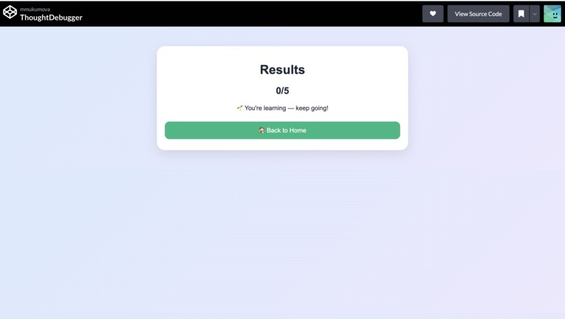 ThoughtDebugger: Quiz Coach for Clear Thinking – screenshot 3