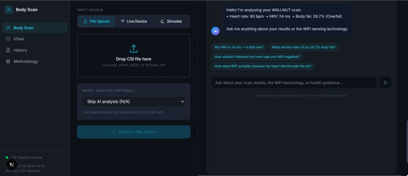 WALLNUT Body Scan App – screenshot 3