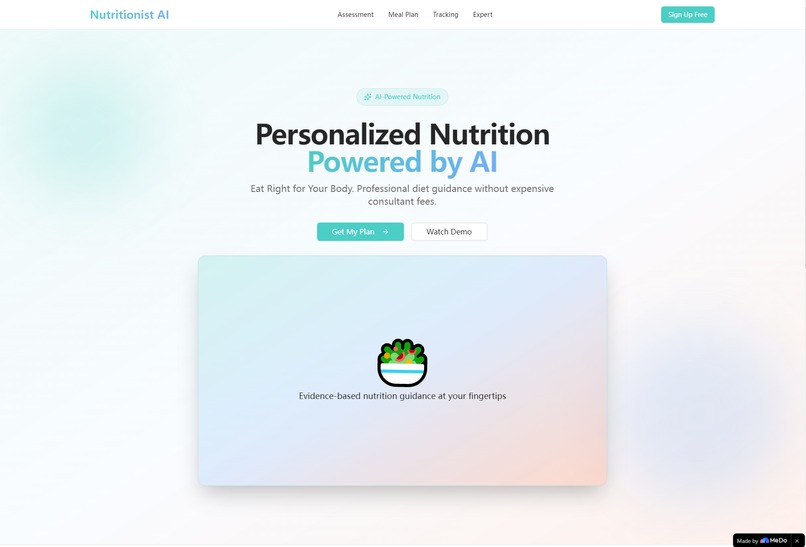 Nutritionist AI – screenshot 1