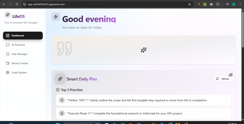 LifeOS AI – screenshot 1