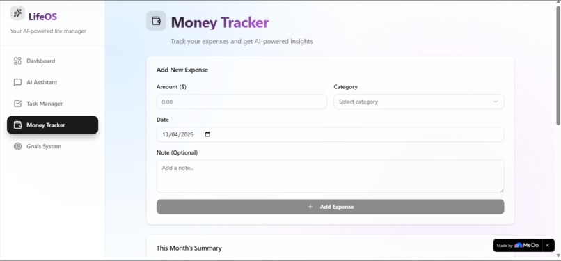 LifeOS AI – screenshot 4