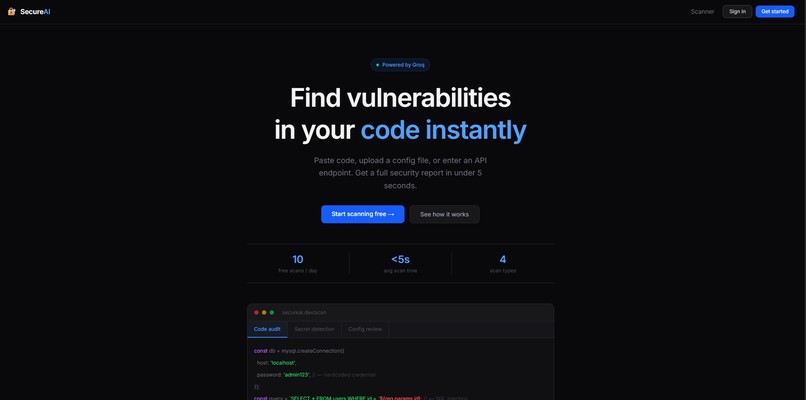 SecureAI – screenshot 2