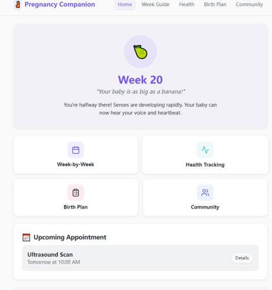 Pregnancy Companion – screenshot 1