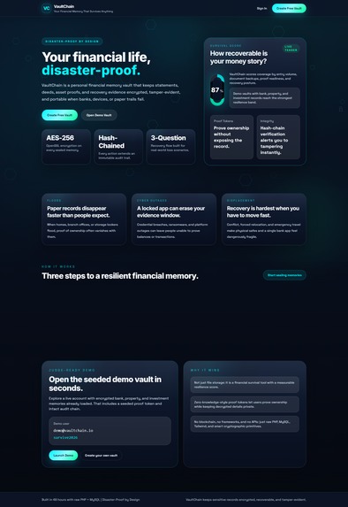 Vaultchain – screenshot 1