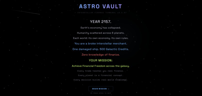 AstroVault: The Financial Universe – screenshot 1