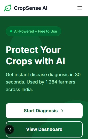 cropsense-ai – screenshot 1