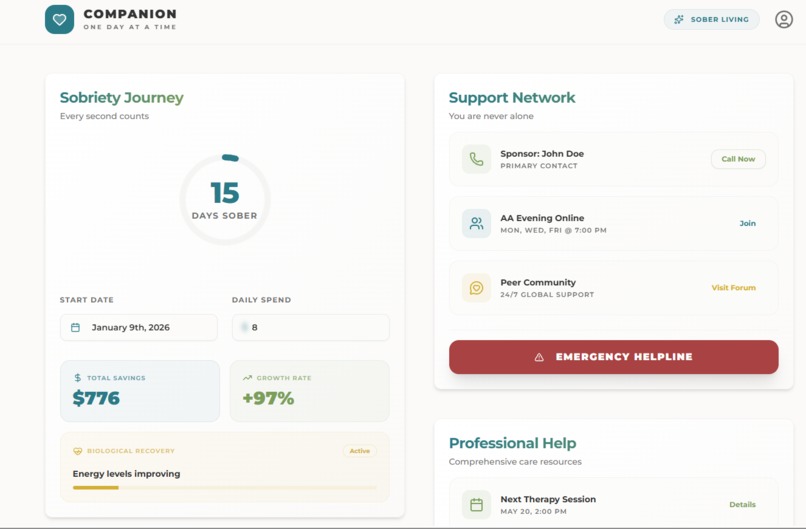 Addiction Recovery Companion – screenshot 1