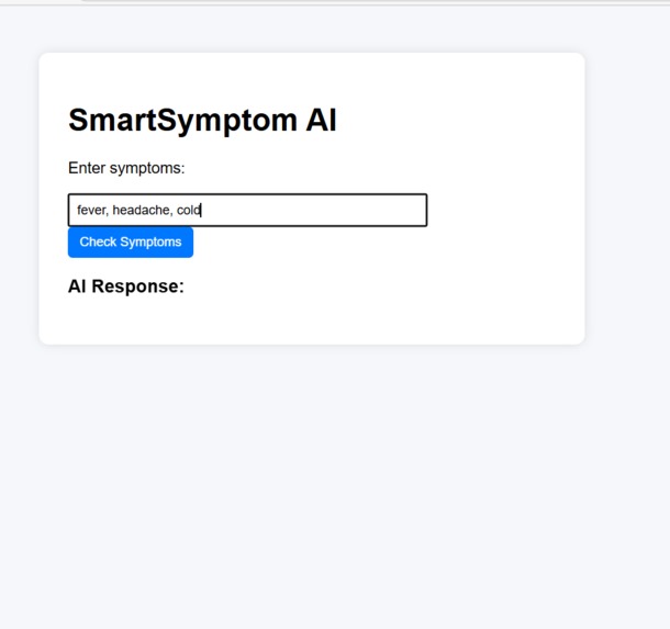SmartSymptom AI – screenshot 1