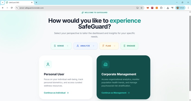 SafeGuard – screenshot 1