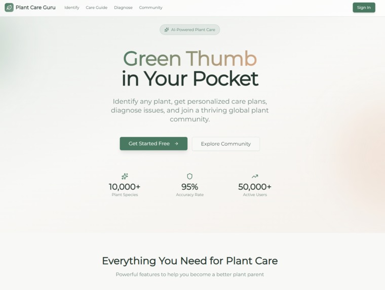 AI Plant Care Guru – screenshot 1