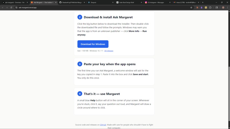 Ask Margaret – screenshot 2