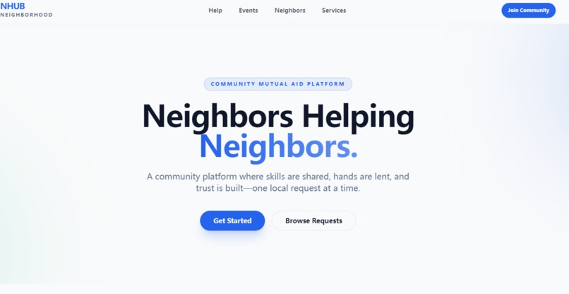 NeighborsHelpingNeighbors – screenshot 1