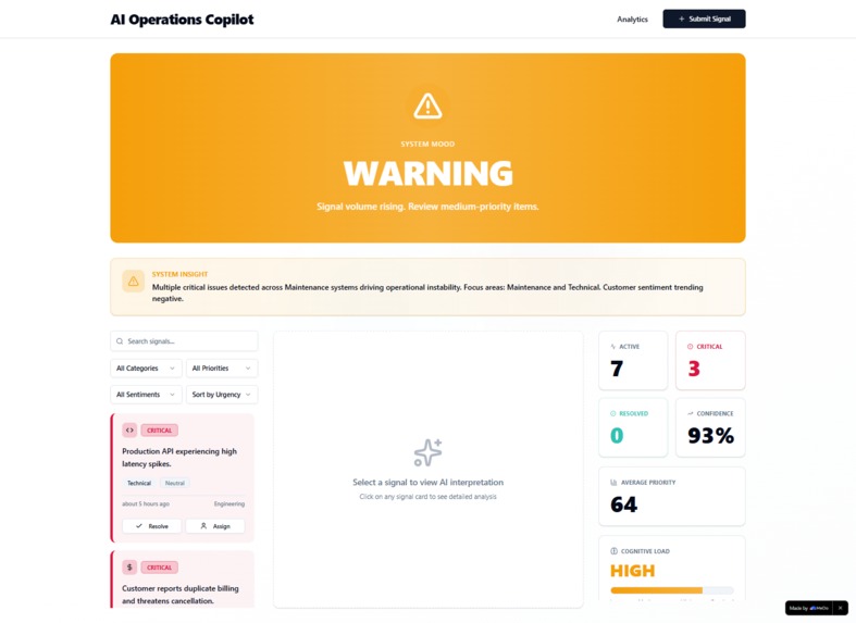 AI Operations Copilot – screenshot 2