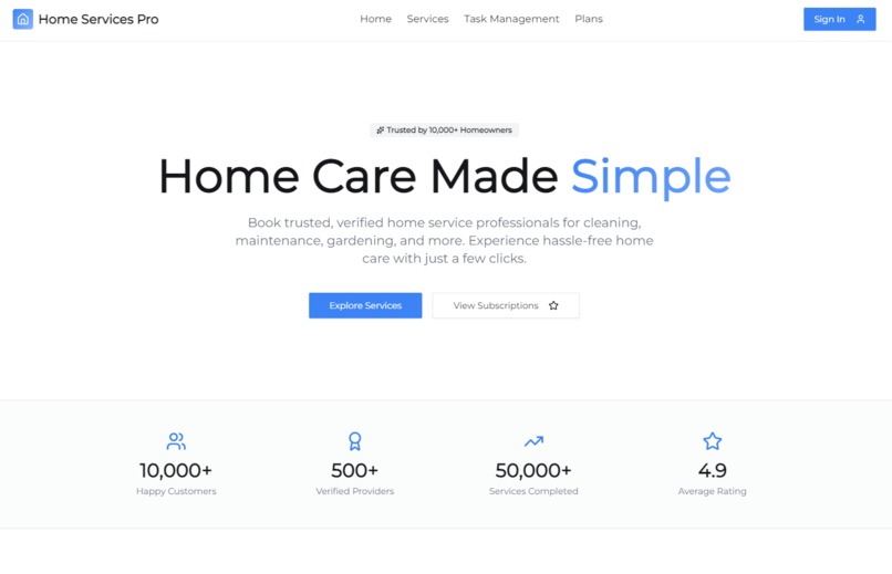 home services pro – screenshot 1