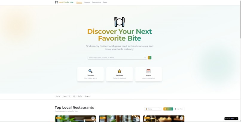 Local Foodie Map – screenshot 2