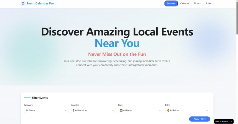 Event Calendar Pro – screenshot 1