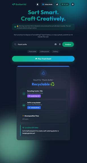 EcoSort AI : Intelligent Waste Management System – screenshot 2