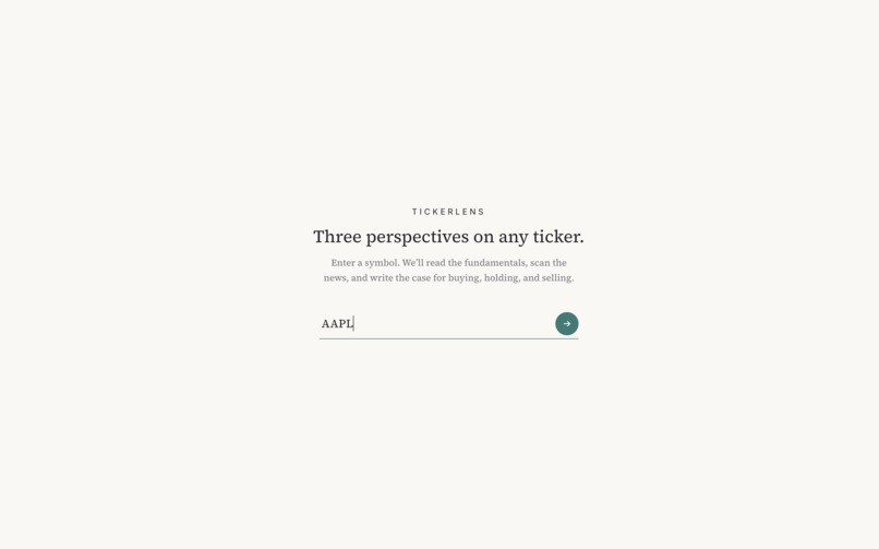 TickerLens – screenshot 1