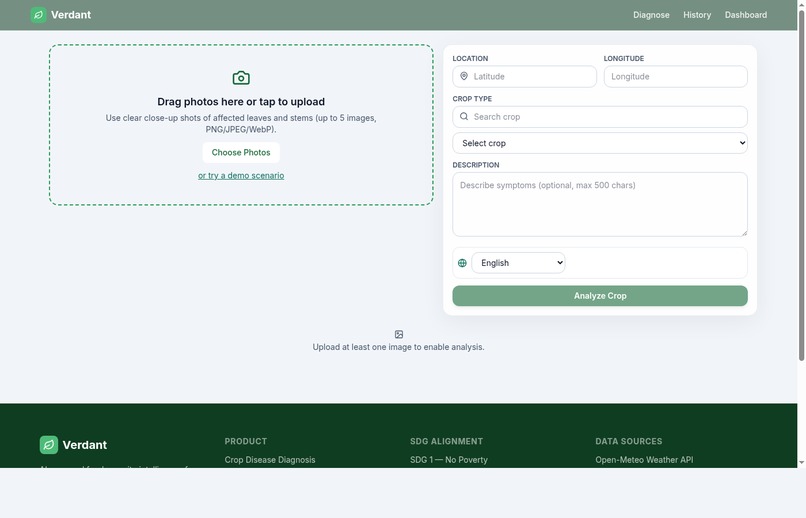 Verdant — AI Crop Doctor for Smallholder Farmers – screenshot 3