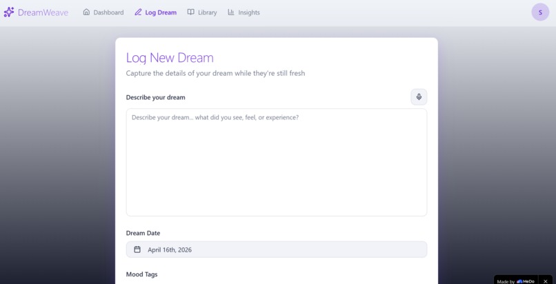 DreamWeave – screenshot 1