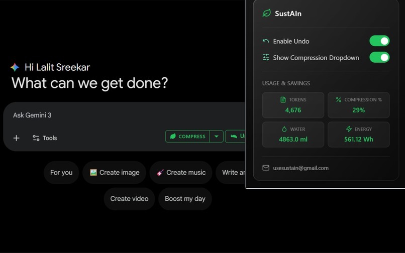 sustAIn – screenshot 2
