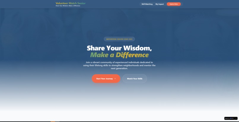 Volunteer Match Senior – screenshot 1