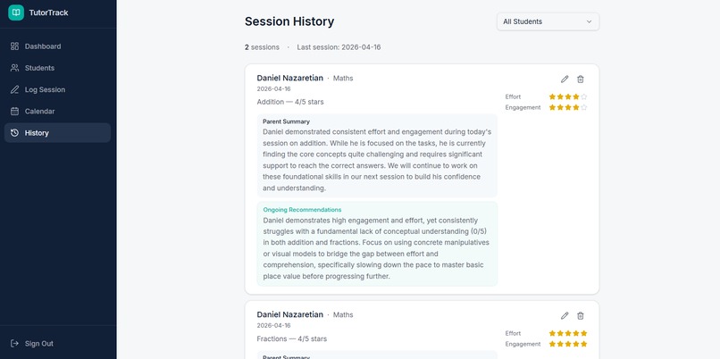 TutorTrackr – screenshot 6