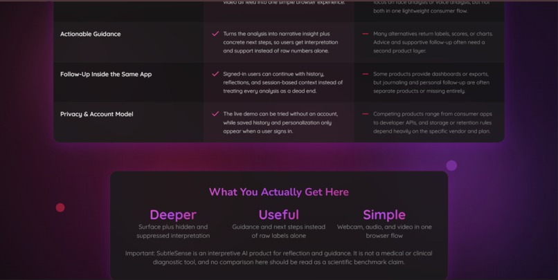 SubtleSense – screenshot 2