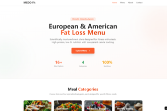 MEDO Fit — European & American Fat Loss Menu
