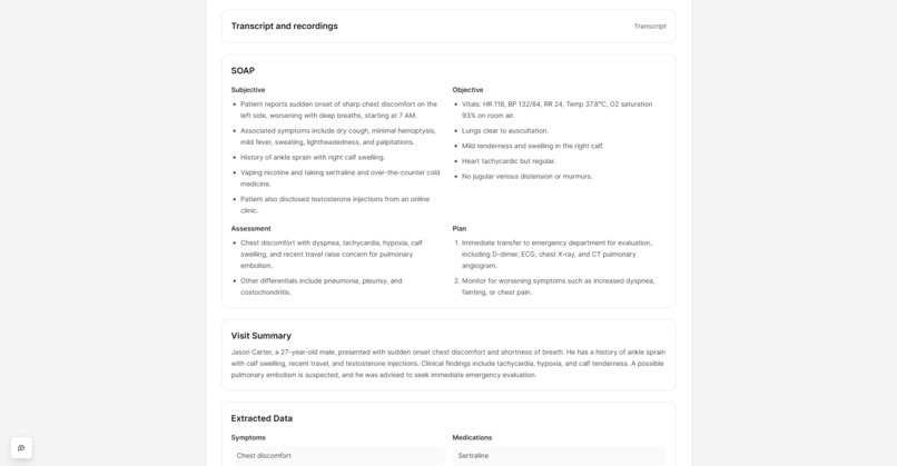 ClinicScribe – screenshot 2