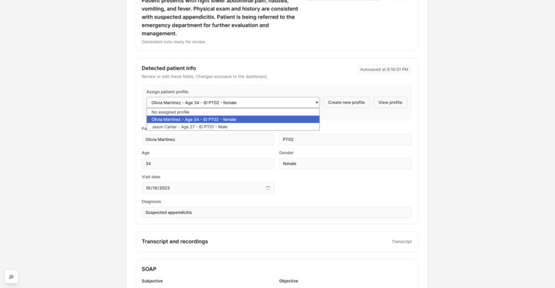 ClinicScribe – screenshot 4