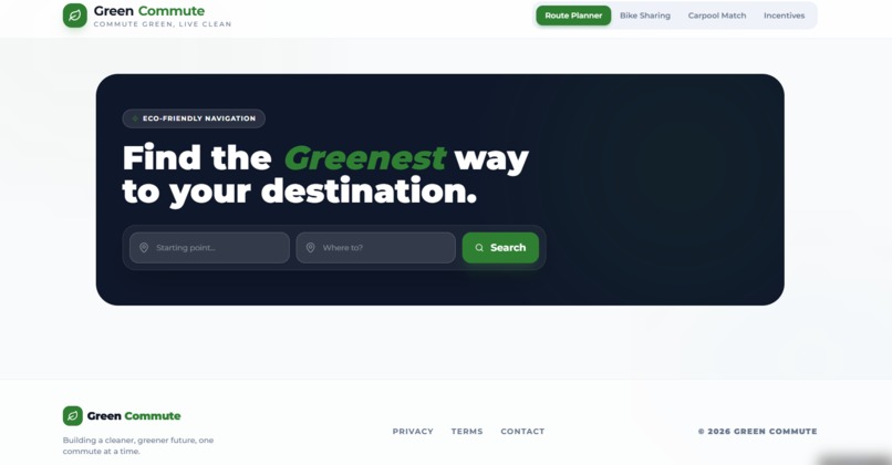 Green Commute Planner – screenshot 1