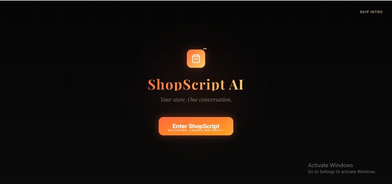 ShopScript AI — Conversational Store Builder – screenshot 1