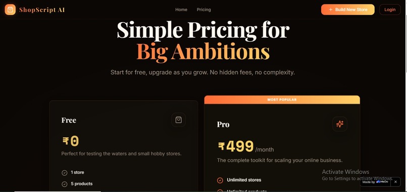 ShopScript AI — Conversational Store Builder – screenshot 4