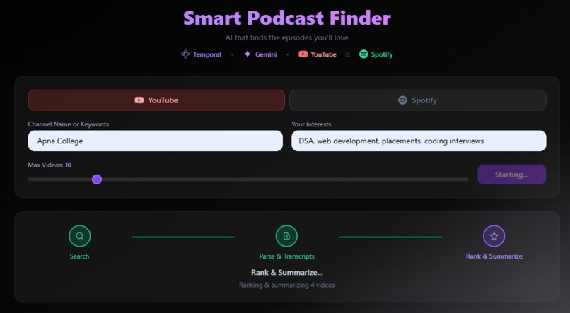 Smart Podcast Finder – screenshot 2