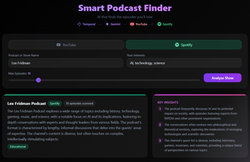 Smart Podcast Finder – screenshot 6