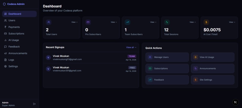Codexa - AI Developer Workspace – screenshot 2