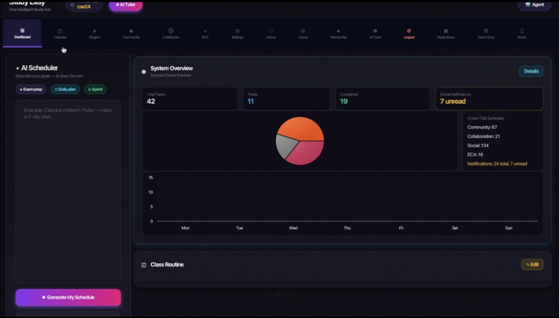 StudyEasy: An Agentic, Offline-First AI Academic OS  – screenshot 1