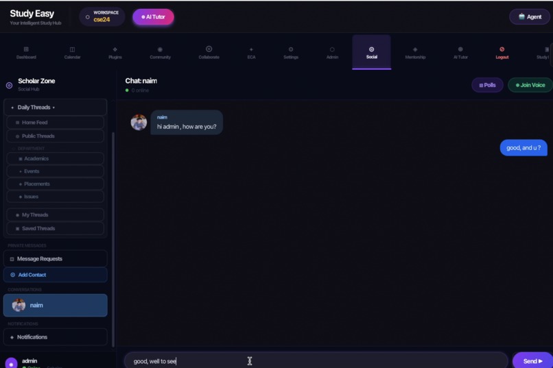 StudyEasy: An Agentic, Offline-First AI Academic OS  – screenshot 2