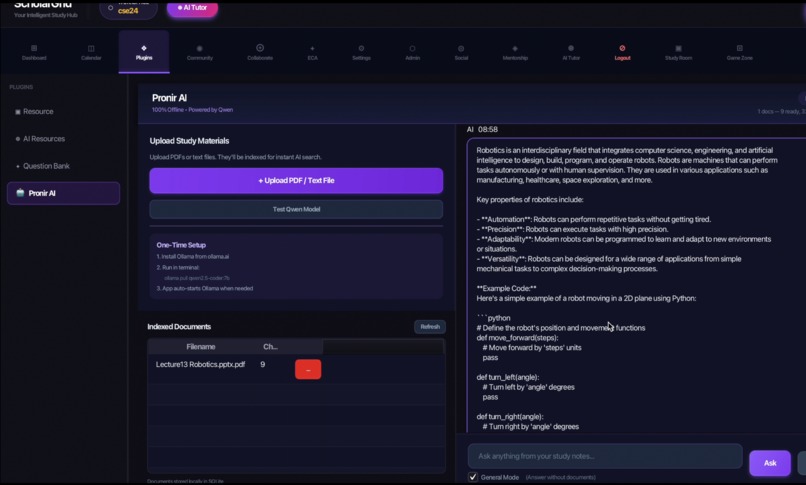 StudyEasy: An Agentic, Offline-First AI Academic OS  – screenshot 8