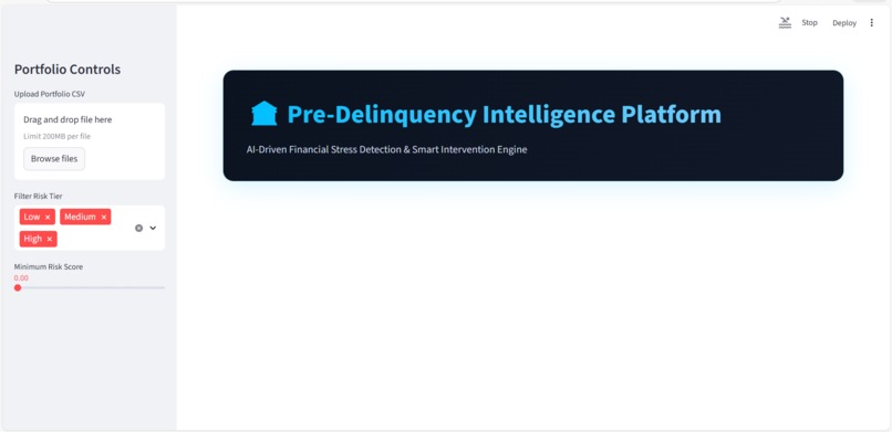 Pre-Delinquency Detection & Customer Support Engine – screenshot 2