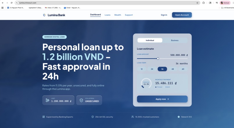 Lumina Bank - TetraNova – screenshot 1