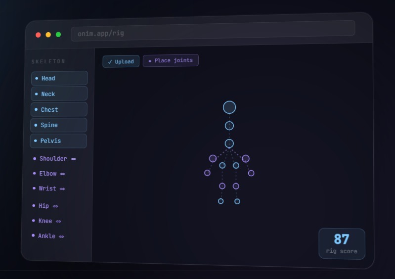ONIM | Online 3d Rig And Animation – screenshot 2