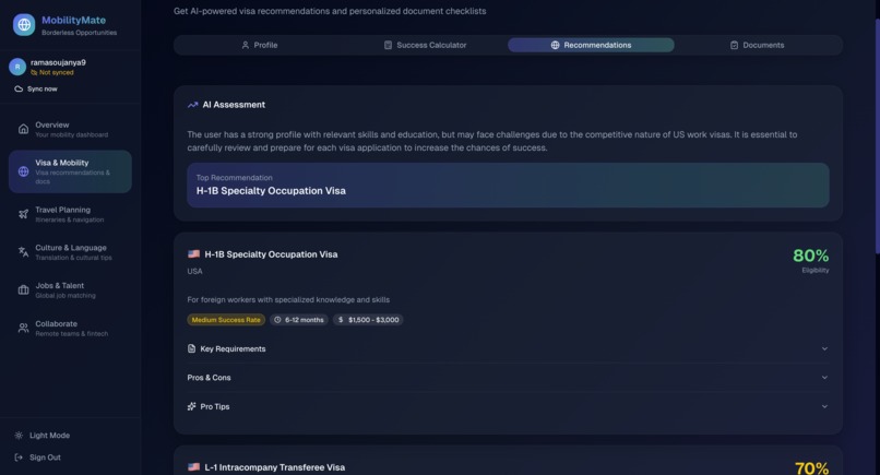 MobilityMate - AI-Powered Hub for Borderless Opportunities – screenshot 5